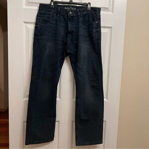 Nautica Men's Deep Blue Straight Pants size 36x30
Relaxed fit